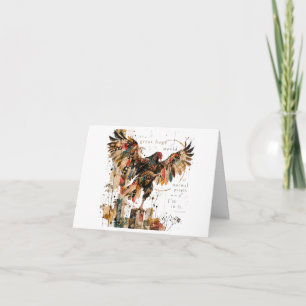 Agradecimiento La Naturaleza de las Cosas Tarjeta Buitre de Pavo