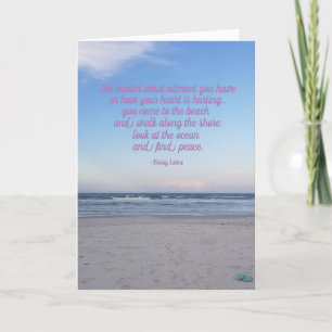 Agradecimiento La playa cura tu tarjeta de felicitación