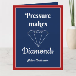 Agradecimiento La presión hace que la tarjeta de felicitación de 