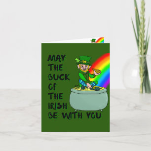 Agradecimiento La suerte de la tarjeta del Día de San Patricio de