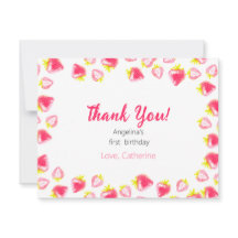 La tarjeta de cumpleaños de Flat Thank You