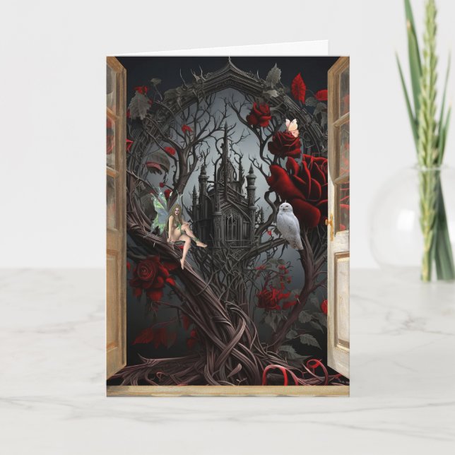 Agradecimiento La tarjeta de cumpleaños de la puerta abierta (Anverso)