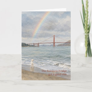 Agradecimiento La tarjeta de simpatía The Rainbow Bridge Got a Go