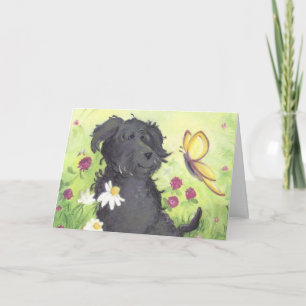 Agradecimiento Labradoodle Doodle Doodle Doodle / Tarjeta de agra