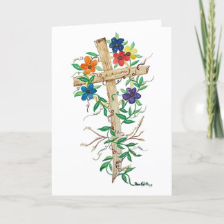 Agradecimiento Leer la tarjeta de saludo cruzado de Jesús