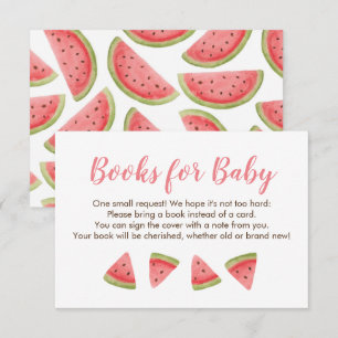 Agradecimiento Libros de sandía para tarjeta de inserción para be