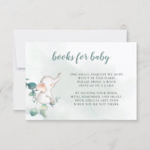 Agradecimiento Libros para la tarjeta de inscripción para bebés E