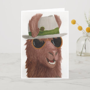 Agradecimiento Llamas en sombras: Tarjeta de saludo de marzo A5