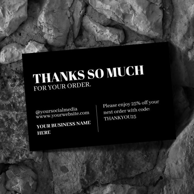 Agradecimiento Logotipo moderno Tarjeta de visita de agradecimien (Subido por el creador)