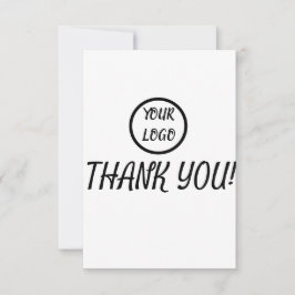 Agradecimiento Logotipo personalizado Elegante Tarjeta de agradec