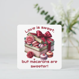 Agradecimiento Love Is Sweet - Tarjeta del Día de San Valentín
