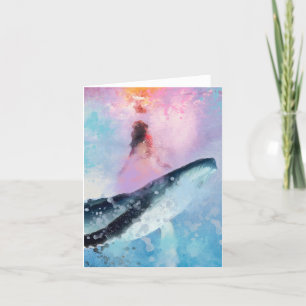 Agradecimiento Luz para las ballenas: Tarjeta de felicitación ple