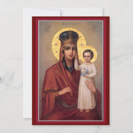 Agradecimiento Madre de Dios Apoyo a la humilde tarjeta de oració