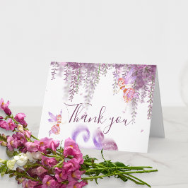 Agradecimiento Magnífico tema de hadas forestales gracias tarjeta