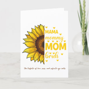 Agradecimiento Mamá, mamá, mamá BRUH tarjeta del día de la madre