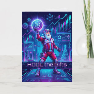 Agradecimiento Mantén El Regalo Tarjeta de Navidad Cripto Titular
