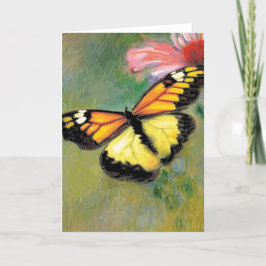 Agradecimiento Mariposa de verano de primavera - Tarjeta de salud