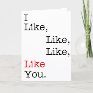 Agradecimiento Me Gusta, Como Tú, Tarjeta El día de San Valentín