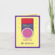 Medalla de honor del profesor Gracias tarjeta