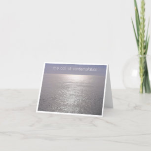 Agradecimiento meditación de contemplación de tarjeta