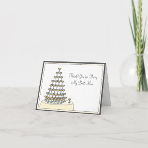 Agradecimiento Mejor Amigo del Novio Tarjeta Divertida de Agradec