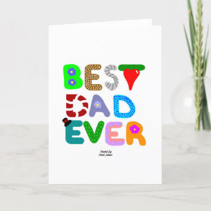 Agradecimiento Mejor Tarjeta de Saludo Vertical Estándar de Papá