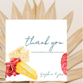 Agradecimiento Mercado francés -Charcuterias- Tarjeta de agradeci