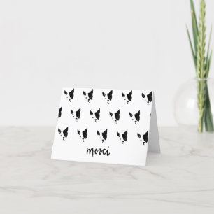 Agradecimiento MGracias Bulldog francés Tarjeta Terrier de Boston