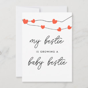 Agradecimiento Mi Bestie Es Mamá Embarazada Para Ser Tarjeta De E