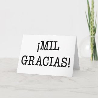 Agradecimiento ¡¡MILIPULGADA GRACIAS! - Gracias tarjeta de