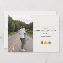 AGRADECIMIENTO MÍNIMO FELIZ | Tarjeta fotográfica