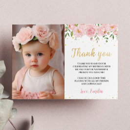 Agradecimiento Miss Maravillosa Fiesta de Cumpleaños Foto Tarjeta