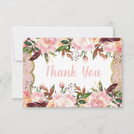 Agradecimiento Miss OneMaravilloso cumpleaños, tarjeta de agradec