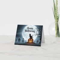Misteriosa tarjeta de saludo de Halloween