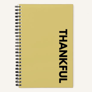 "Agradecimiento" moderno diario de gratitud amaril