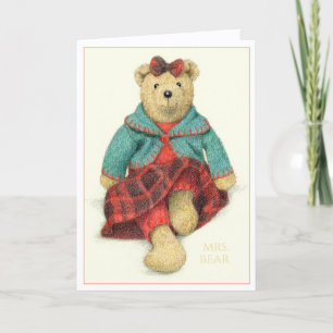 Agradecimiento MRS. Tarjeta de Navidades BEAR