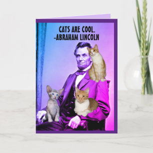 AGRADECIMIENTO NAVIDADES CAT ABRAHAM LINCOLN CUALQUIER TARJETA DE