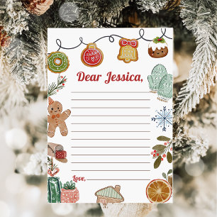 Agradecimiento Navidades Cookies Capsule Note Tarjeta de mensaje