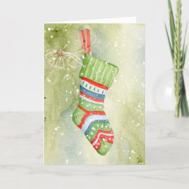 Agradecimiento Navidades de punto de invención con tarjeta de fel