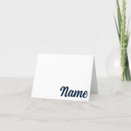Agradecimiento NAVY, NARANJA Auburn, tarjeta personalizada de Ala