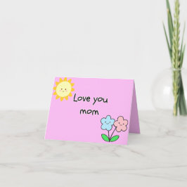 Agradecimiento Niños "Te Aman Mamá" Tarjeta Lindo Día de la Madre