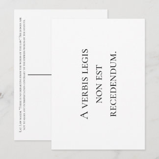 Agradecimiento No Apartarse de las Palabras de la Ley. Tarjeta de