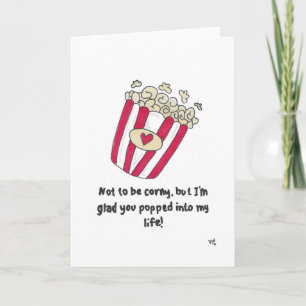 Agradecimiento No ser Corny - Tarjeta de palomín