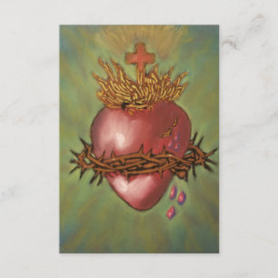 Agradecimiento Novena al Sagrado Corazón de la Tarjeta de Oración