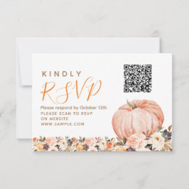 Agradecimiento Nuestra pequeña calabaza dulce primera tarjeta de 