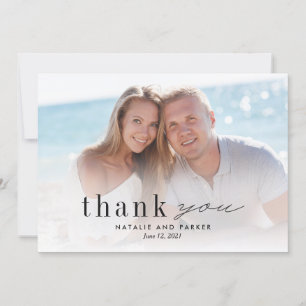 Agradecimiento Nuestro Boda de fotos de amor gracias tarjeta #OLC