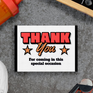 Agradecimiento Nuestro pequeño novato está en camino - Tarjeta de