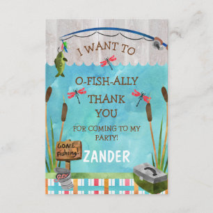 Agradecimiento O aliado de los peces Gracias tarjeta