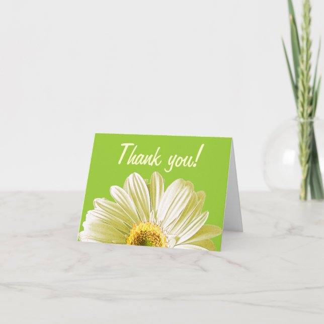 Agradecimiento O Personalizado A La Flor De Daisy  (Anverso)