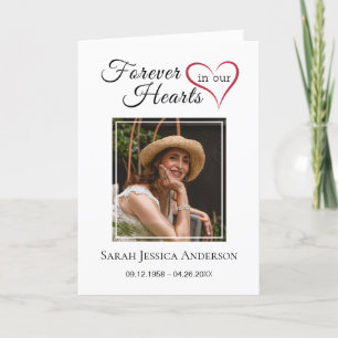 Agradecimiento Obituario funerario de servicio con tarjeta de agr
